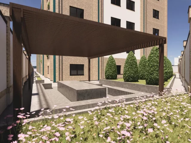 فضای سبز مجتمع مسکونی کهریزک